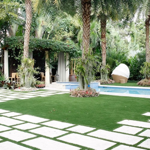 easygrass home backyard synthetic turf in miami