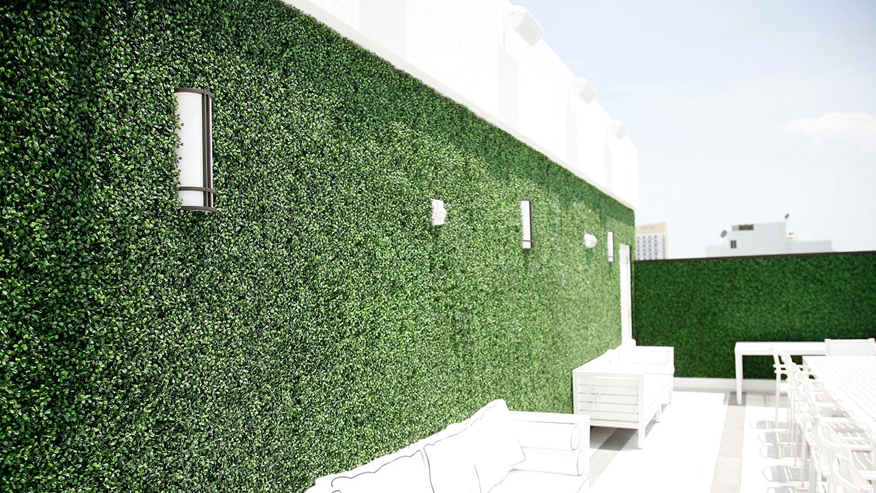 Artificial Boston Ivy Green Wall 33SQ FT Commercial Grade UV